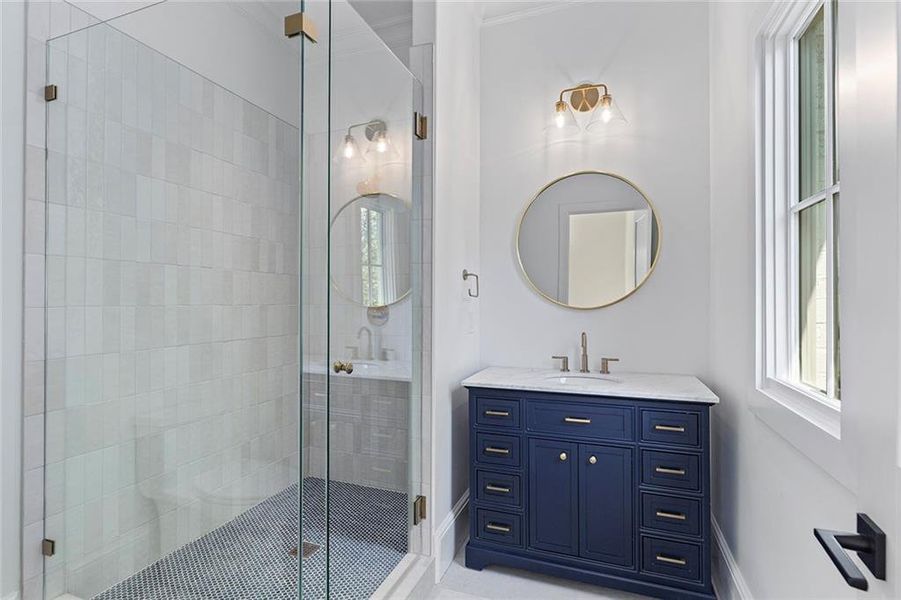 Furnished interior view inside a new home in , Atlanta (Image 50).