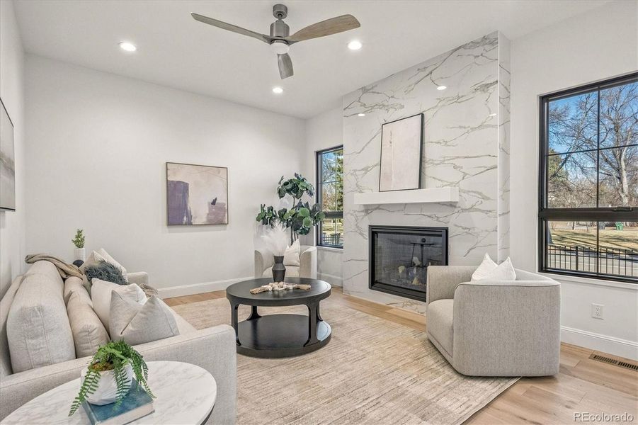 Furnished interior view inside a new home in , Denver (Image 34). Furnished interior view inside a new home in , Denver (Image 34).