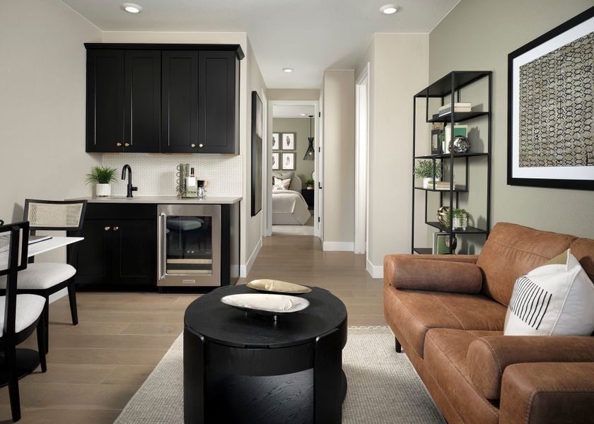 Representative furnished interior of a home built from the 5016 by Tri Pointe Homes in The Aurora Highlands, Aurora (Image 6).