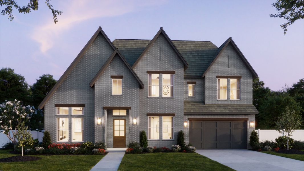 Representative exterior photo of a completed home built from the Hayden by Southgate Homes in Prosper Ridge, Prosper, TX (Image 20).