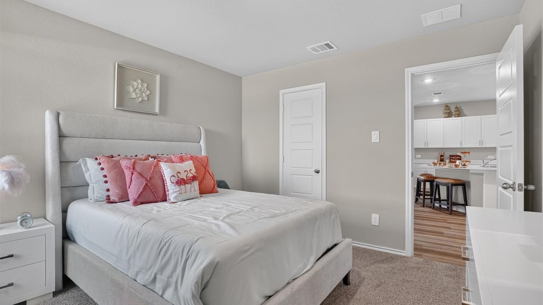 Furnished interior view inside a new home in Rock Creek West, Fort Worth (Image 24). Furnished interior view inside a new home in Rock Creek West, Fort Worth (Image 24).