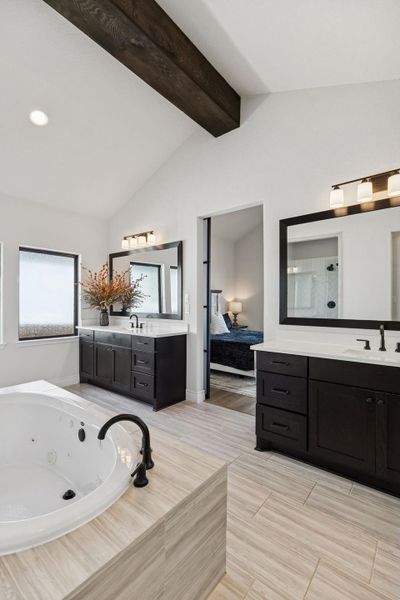 Primary Bathroom with separate vanities