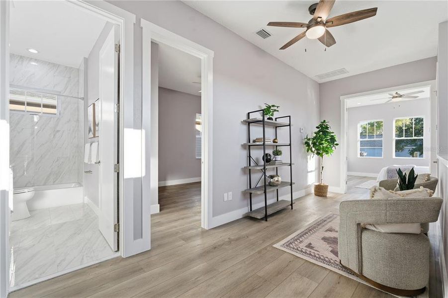 Furnished interior view inside a new home in , St. Petersburg (Image 10).