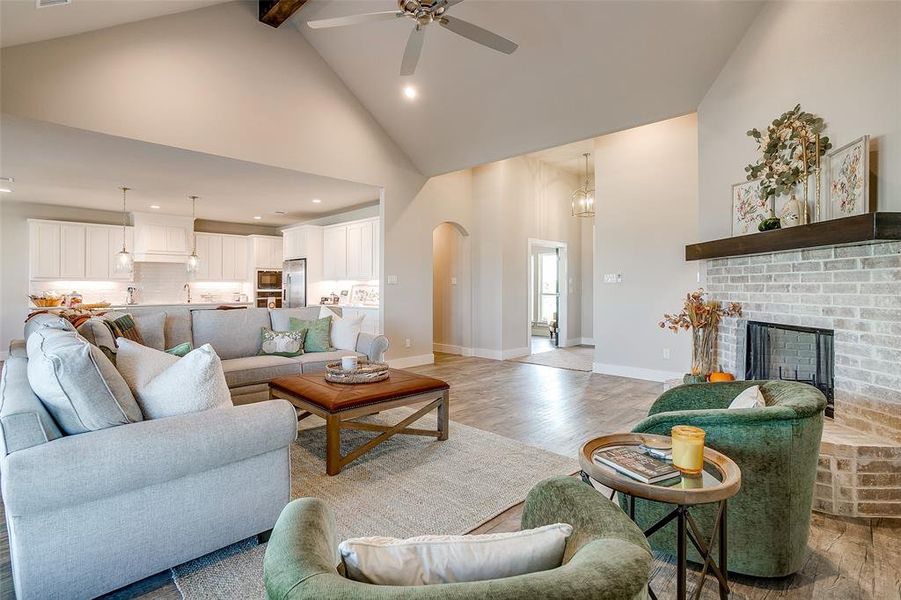 Furnished interior view inside a new home in Rocky Top Ranch, Reno (Image 14). Furnished interior view inside a new home in Rocky Top Ranch, Reno (Image 14).