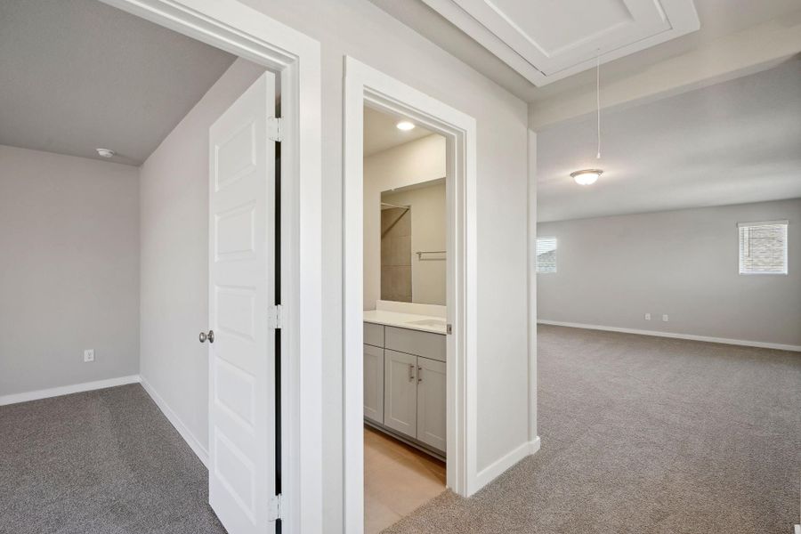 Photo is not of the actual home, but is an inspirational photo of builder’s model home and may depict options, furnishings, and/or decorator features that are not included