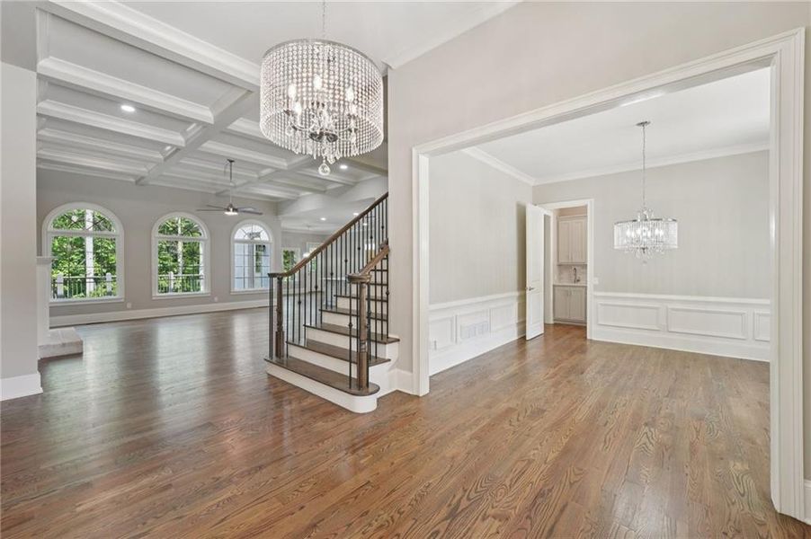 Furnished interior view inside a new home in The Reserve At Governors Towne Club, Acworth (Image 7). Furnished interior view inside a new home in The Reserve At Governors Towne Club, Acworth (Image 7).