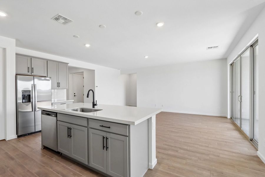 Kitchen and great room