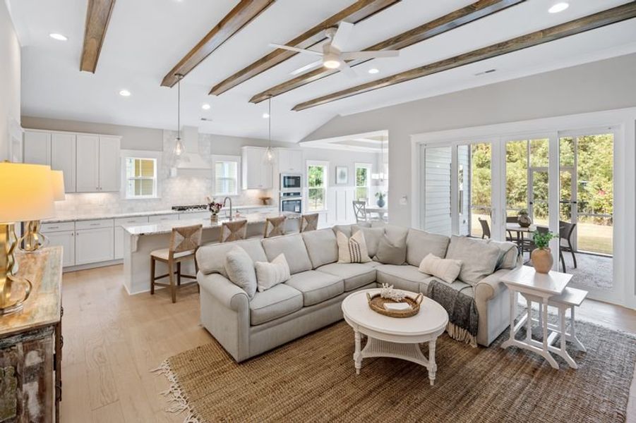 Furnished interior view inside a new home in Riverside Cove, Wilmington (Image 12). Furnished interior view inside a new home in Riverside Cove, Wilmington (Image 12).