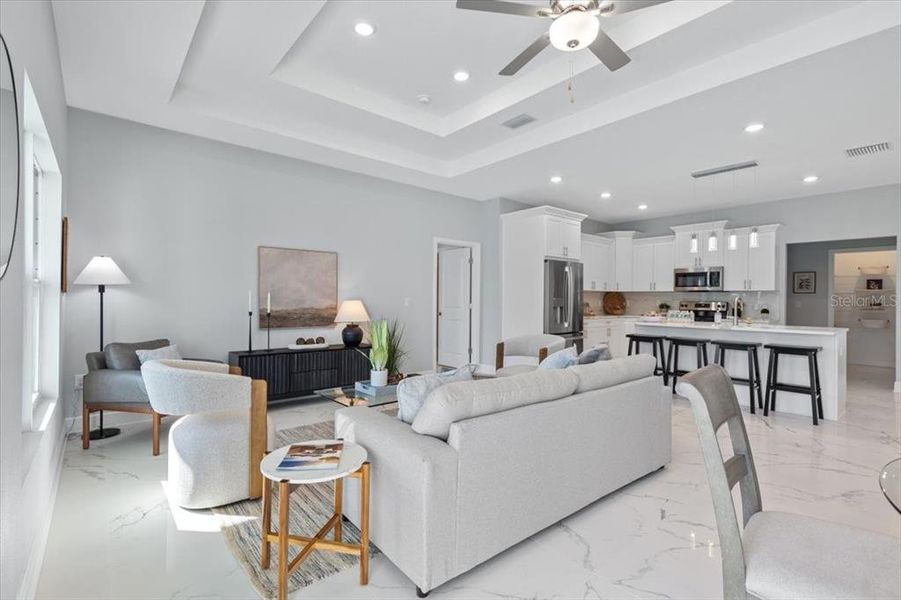 Furnished interior view inside a new home in , Tampa (Image 12).