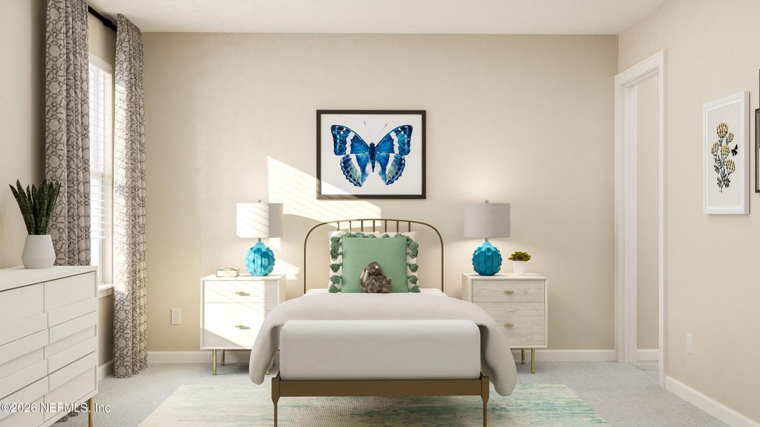 Furnished interior view inside a new home in Avalon Woods, Jacksonville (Image 14).