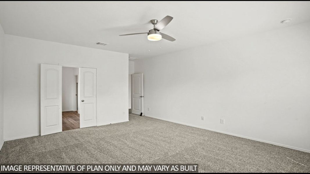 Representative unfurnished interior of a home built from the Midland by D.R. Horton in Sunterra, Katy (Image 21).