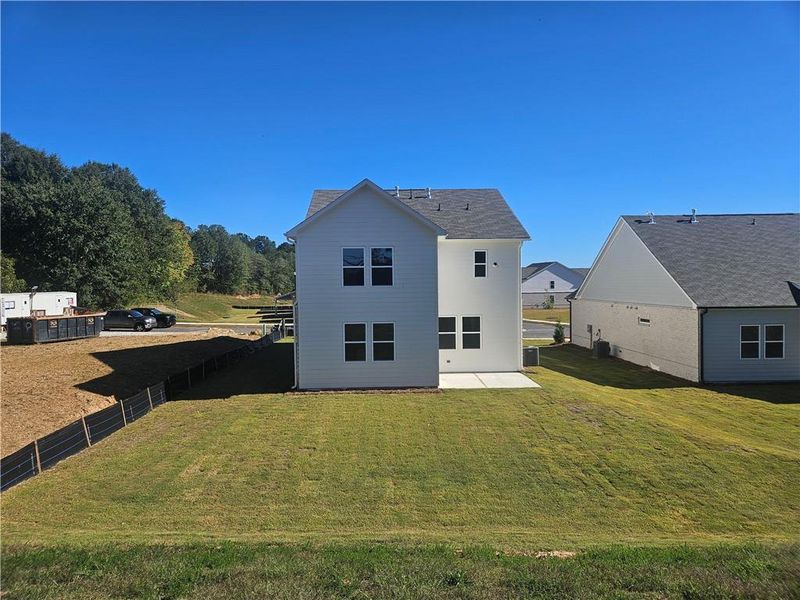 Exterior details and patio area of a home in Windance Lake, Loganville (Image 2). Exterior details and patio area of a home in Windance Lake, Loganville (Image 2).