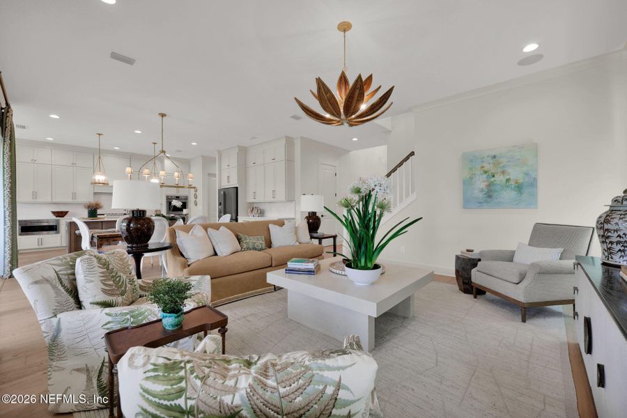 Furnished interior view inside a new home in Mariposa at EverRange 40' Series, Jacksonville (Image 17).
