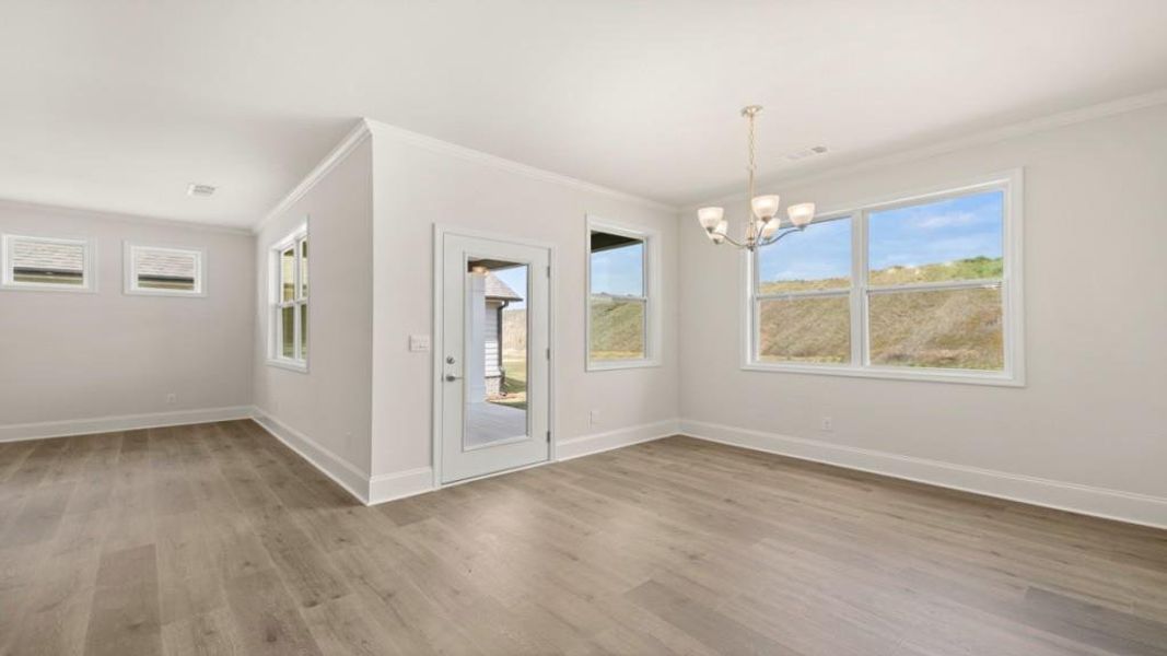 Spacious, unfurnished interior of a new home in Hamptons at Riverwood North, Dallas (Image 30).