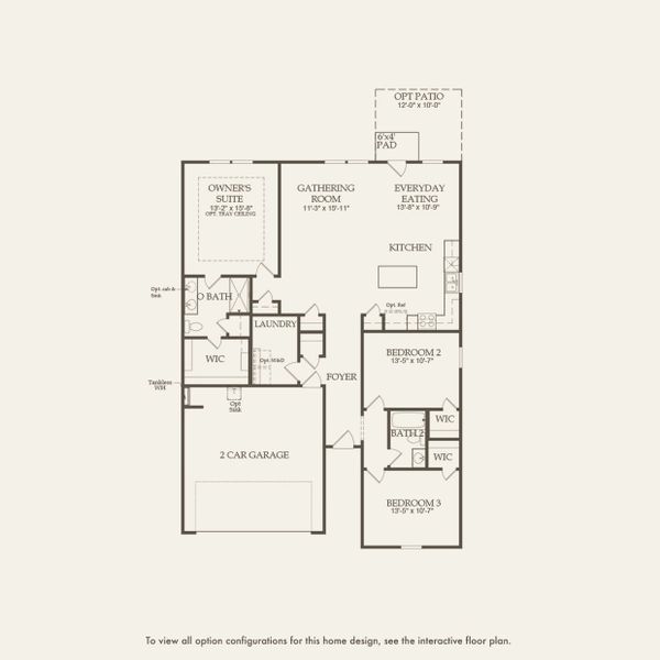 2D floor plan layout for the Rosemont by Pulte Homes in Southport Meadows, Southport, NC (Image 3). 2D floor plan layout for the Rosemont by Pulte Homes in Southport Meadows, Southport, NC (Image 3).