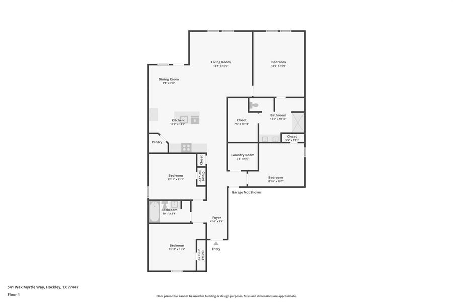 2D floor plan layout of this home in Maple Woods, Hockley, TX (Image 5). 2D floor plan layout of this home in Maple Woods, Hockley, TX (Image 5).