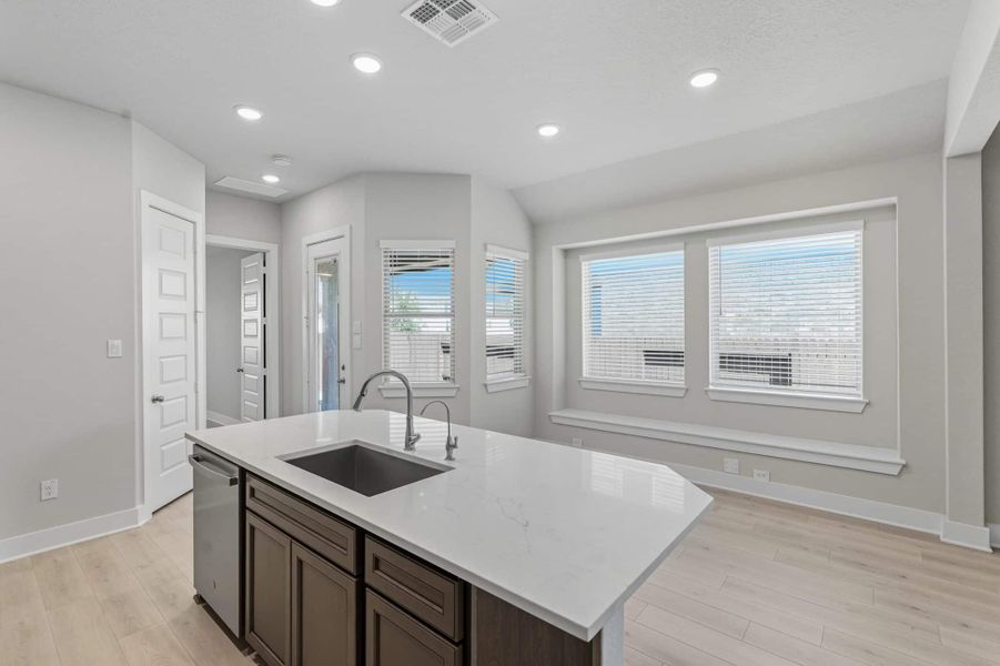 Furnished interior view inside a new home in Stillwater Ranch, San Antonio (Image 6). Furnished interior view inside a new home in Stillwater Ranch, San Antonio (Image 6).