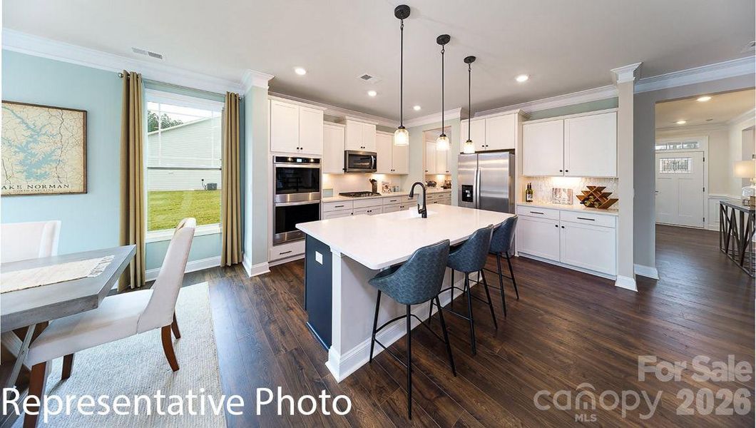 Furnished interior view inside a new home in Falls Cove, Troutman (Image 29).