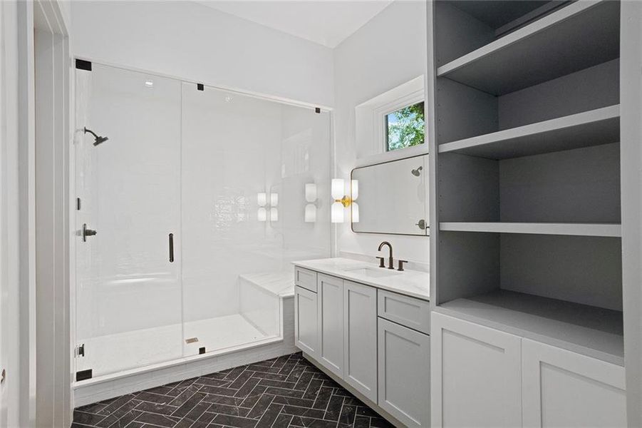 Furnished interior view inside a new home in , Atlanta (Image 13).