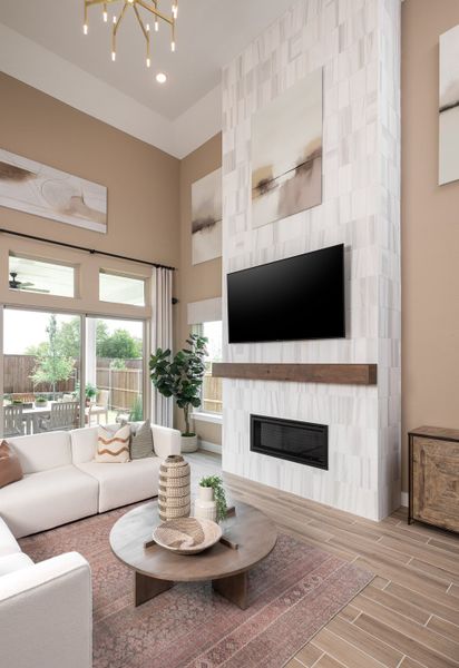 Representative furnished interior of a home built from the Logan by Tri Pointe Homes in Bridgewater, Midlothian (Image 8).