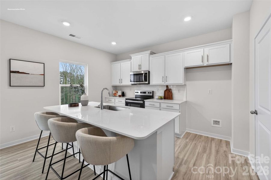 Furnished interior view inside a new home in The Hamptons at Hickory, Hickory (Image 9).