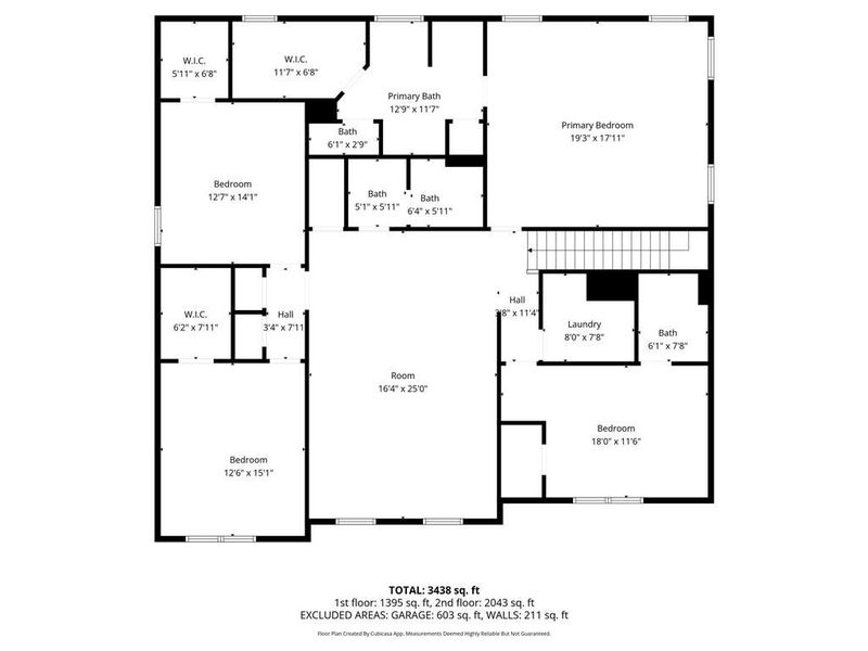 2D floor plan layout of this home in Independence, Loganville, GA (Image 6).