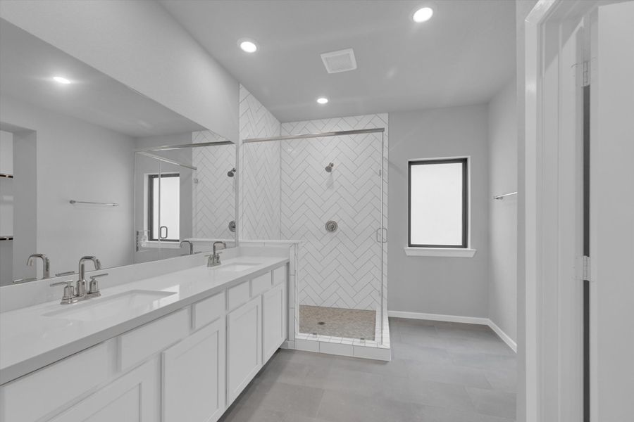 Furnished interior view inside a new home in Summer Place  35', Montgomery (Image 14).