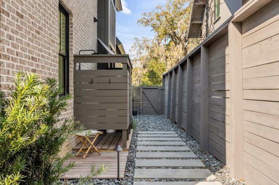 Exterior details and patio area of a home in , Mount Pleasant (Image 41).