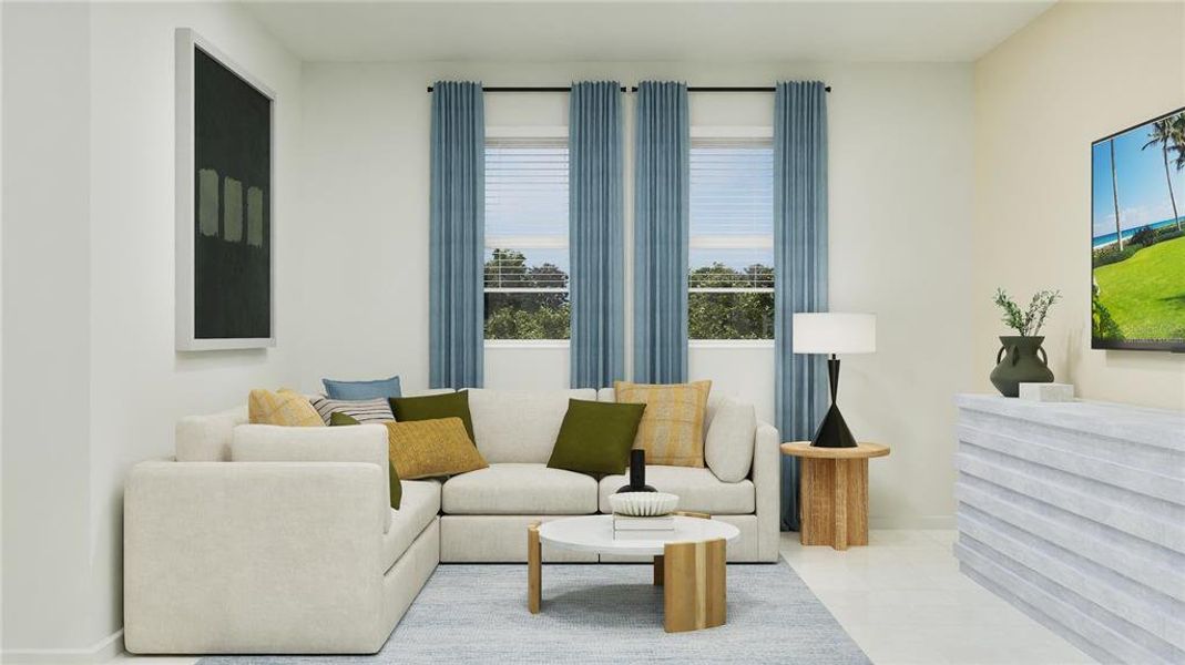 Virtually staged. Great room Virtually staged. Great room