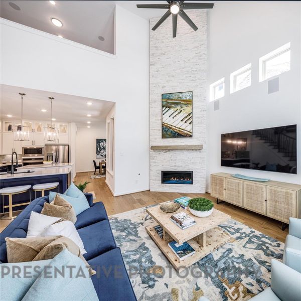 Furnished interior view inside a new home in Bridgeland Central: The Villas, Cypress (Image 37). Furnished interior view inside a new home in Bridgeland Central: The Villas, Cypress (Image 37).