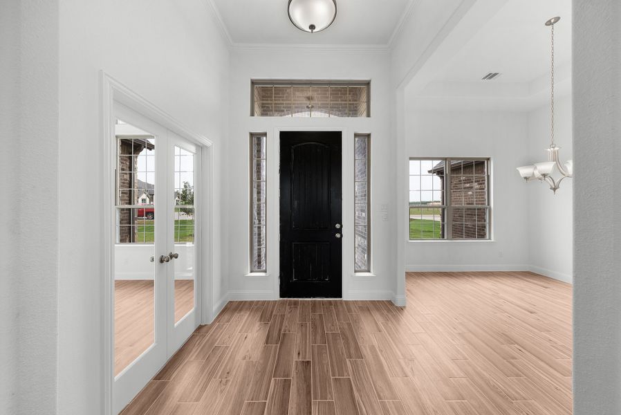 Spacious, unfurnished interior of a new home in Creekview Farms, Greenville (Image 25). Spacious, unfurnished interior of a new home in Creekview Farms, Greenville (Image 25).