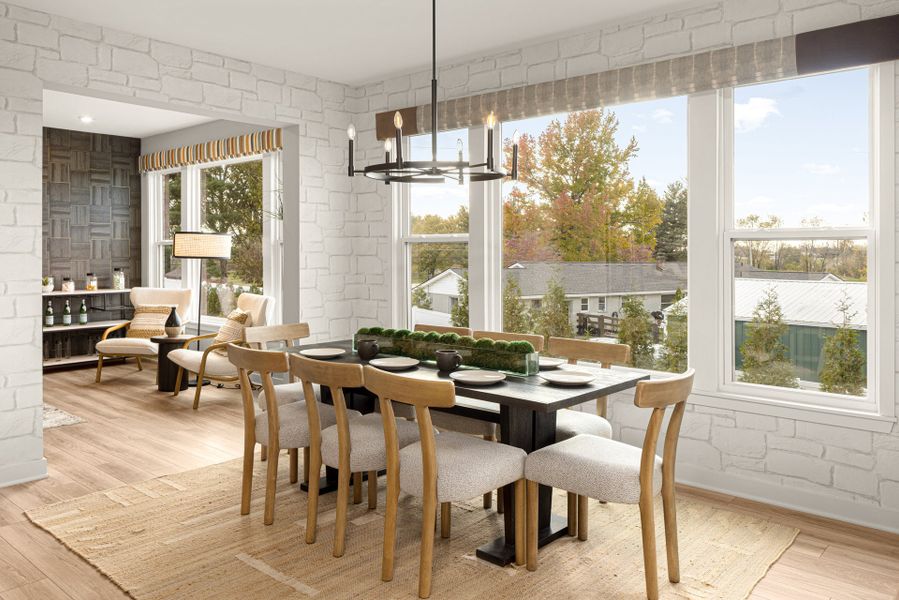 Representative furnished interior of a home built from the Pearson by Fischer Homes in Woodberry, Canton (Image 13).