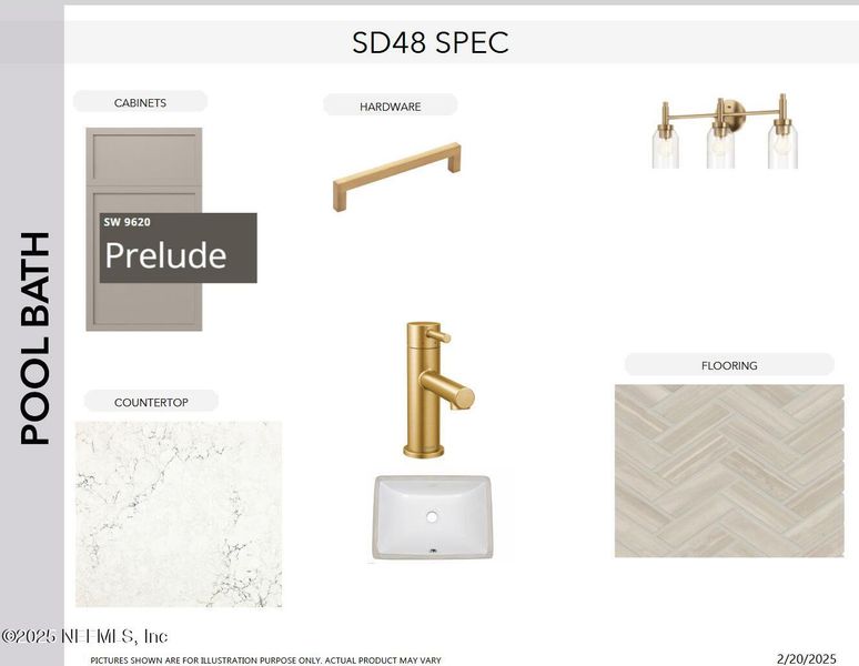 Sample of building materials used in homes in SilverLeaf, St. Augustine (Image 36).