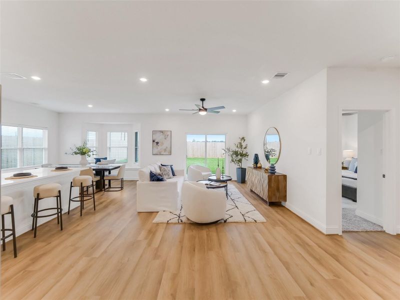 Furnished interior view inside a new home in , Splendora (Image 6).