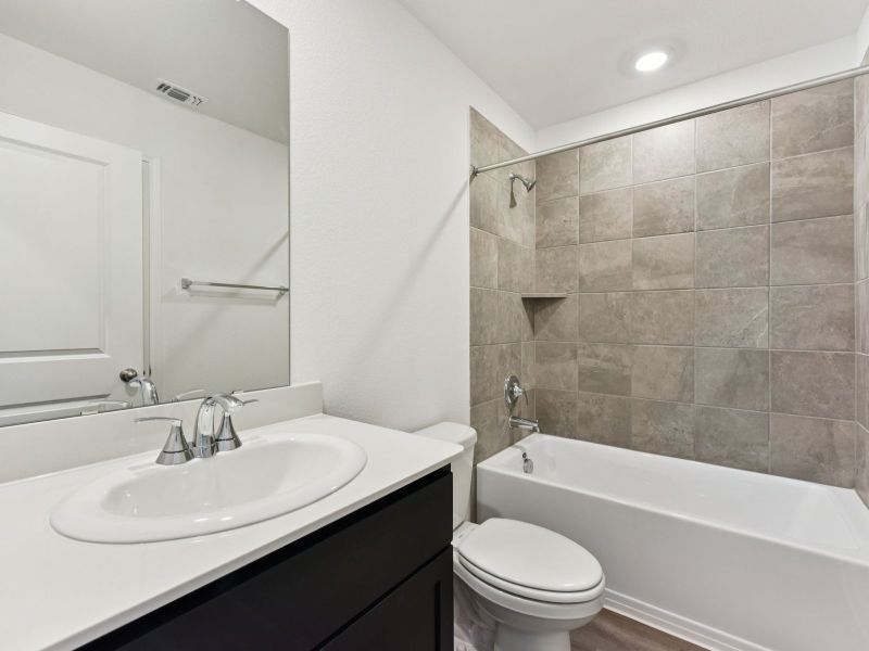 Furnished interior view inside a new home in Creekfall, Burnet (Image 5). Furnished interior view inside a new home in Creekfall, Burnet (Image 5).