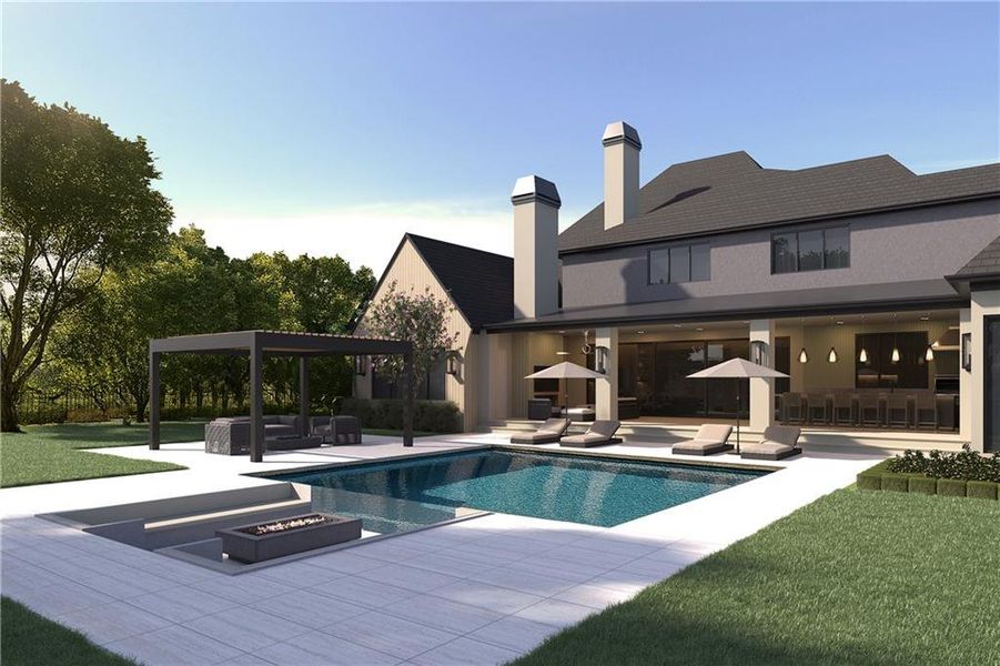 Exterior details and patio area of a home in , Alpharetta (Image 4).