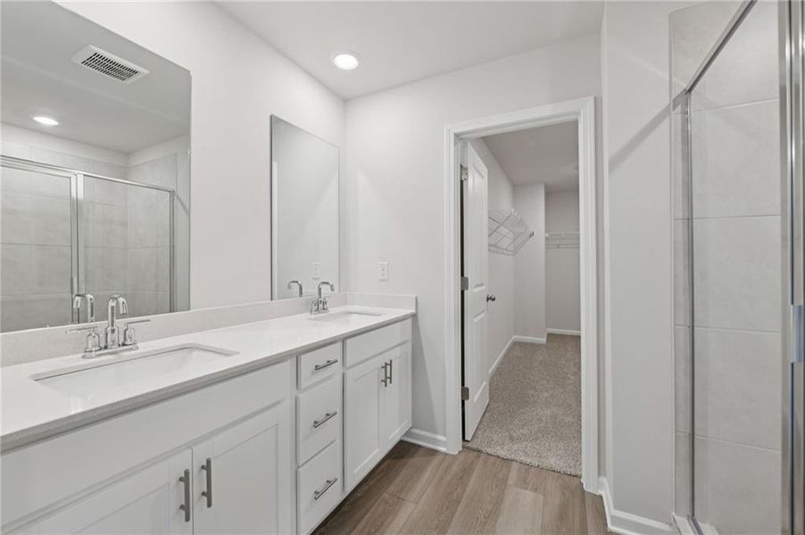 Furnished interior view inside a new home in Preserve at Mountain Creek, Pendergrass (Image 5).