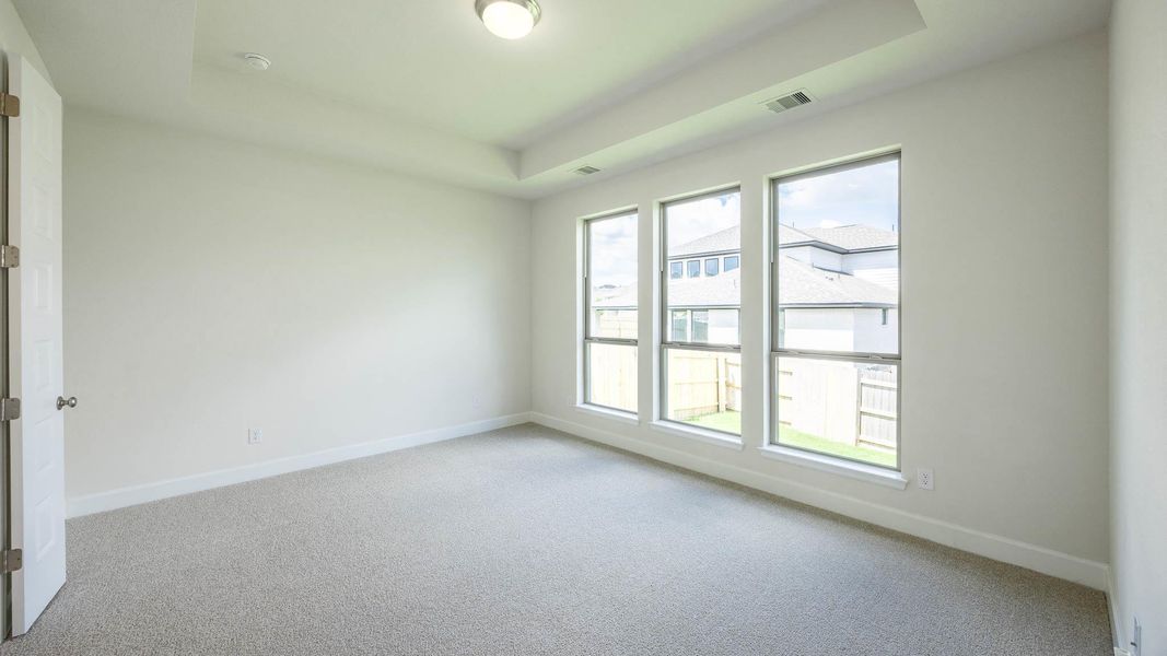 Spacious, unfurnished interior of a new home in Lariat 50', Liberty Hill (Image 11). Spacious, unfurnished interior of a new home in Lariat 50', Liberty Hill (Image 11).