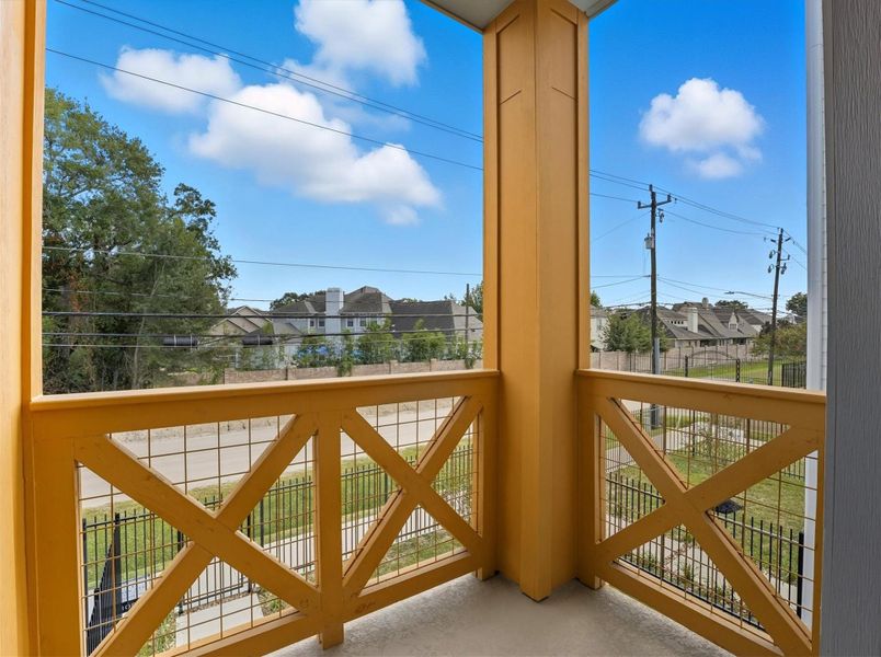 Exterior details and patio area of a home in , Houston (Image 2). Exterior details and patio area of a home in , Houston (Image 2).
