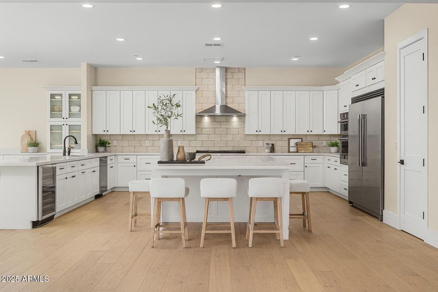 kitchen virtually staged