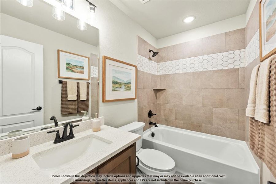 Furnished interior view inside a new home in Sunset Ridge, Alvarado (Image 24). Furnished interior view inside a new home in Sunset Ridge, Alvarado (Image 24).