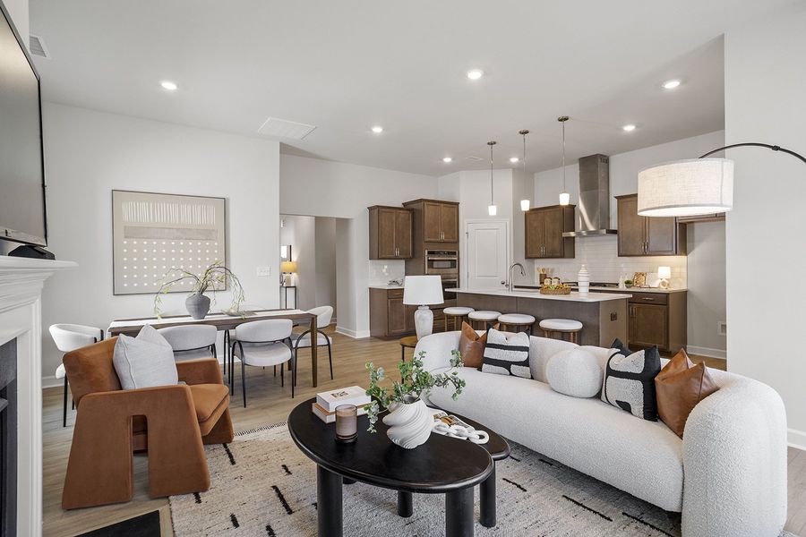 Furnished interior view inside a new home in Ovation at Sweetbrier, Durham (Image 14).