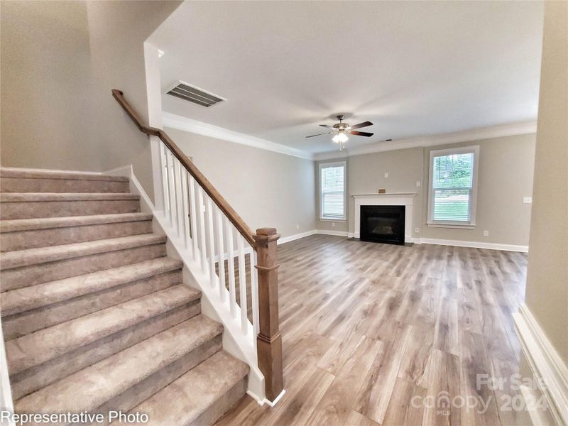 This home will have composite stair treads ilo carpet