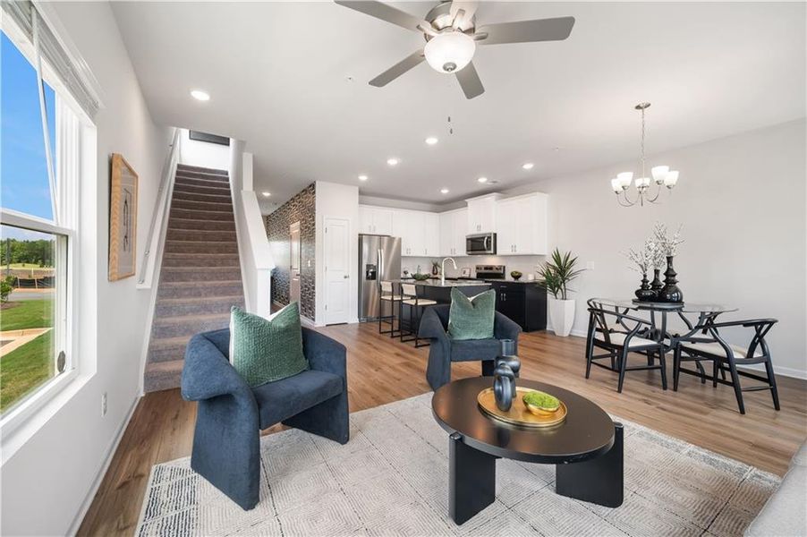 Furnished interior view inside a new home in Walden Park – The Collection, Jonesboro (Image 32).