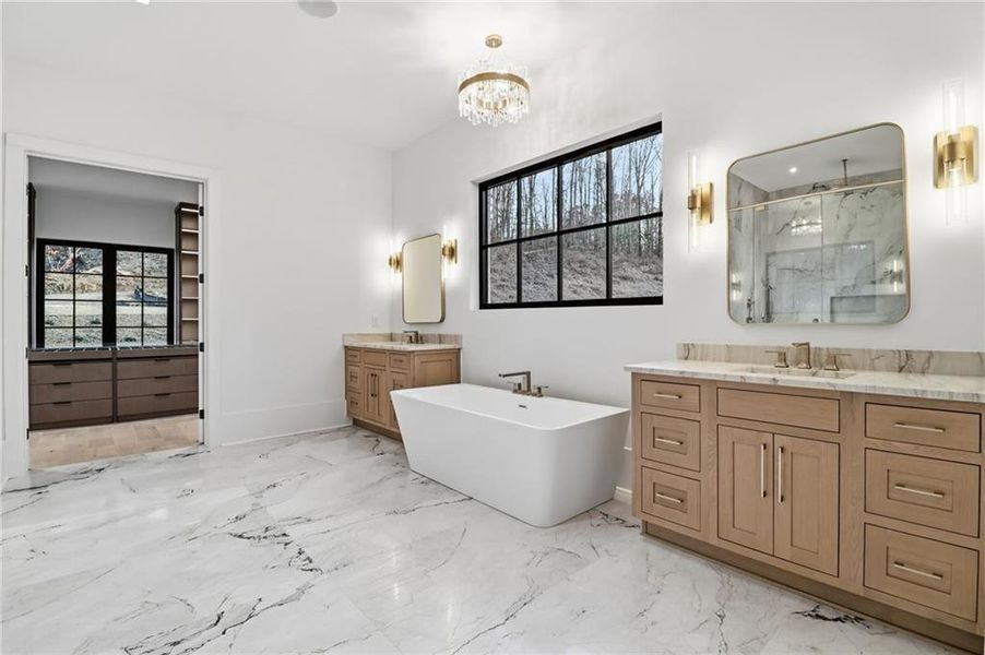 Furnished interior view inside a new home in , Alpharetta (Image 19).