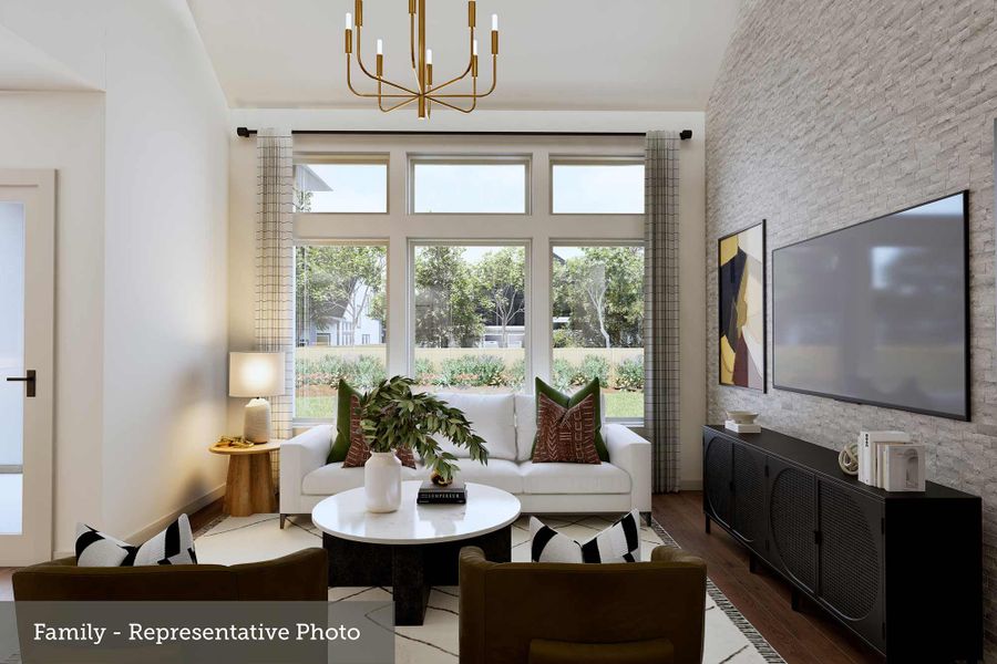 Furnished interior view inside a new home in Mustang Lakes, Celina (Image 7).
