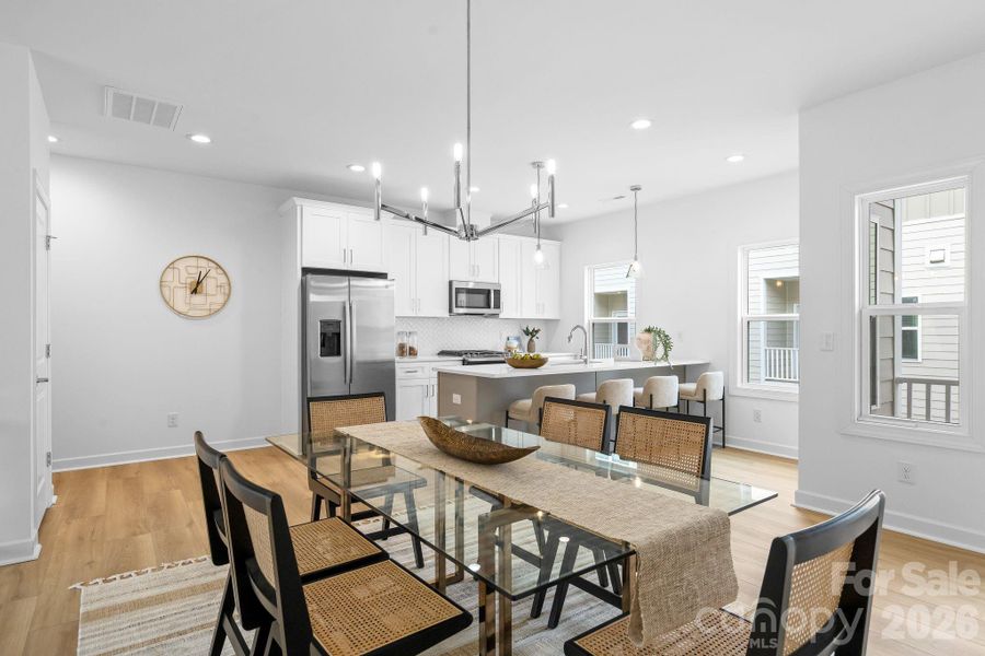 Furnished interior view inside a new home in , Charlotte (Image 6).