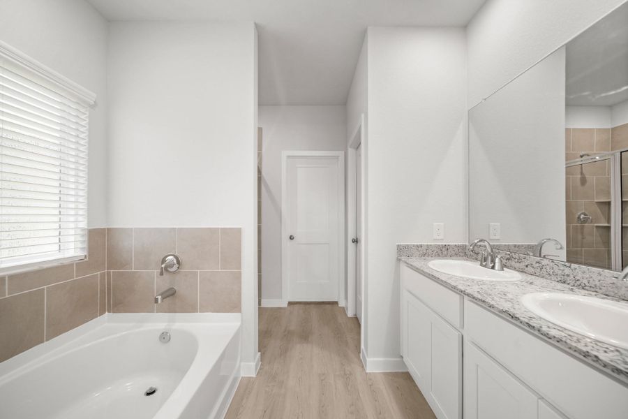 Furnished interior view inside a new home in Lexington Heights, Willis (Image 7).