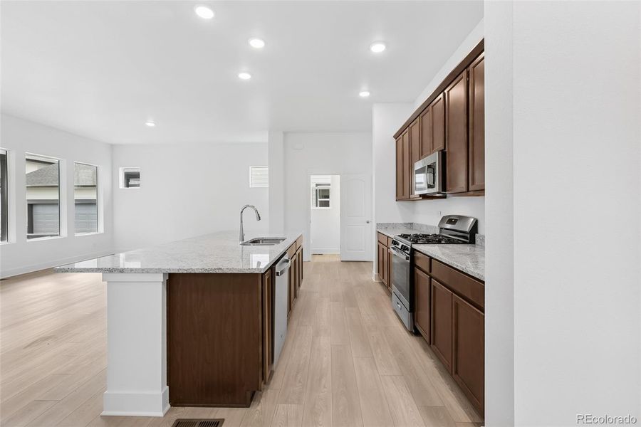 Furnished interior view inside a new home in Painted Prairie Cottage, Aurora (Image 6).