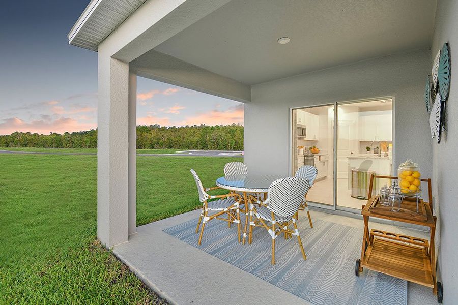Representative exterior details of a home built from the Goldfinch by Taylor Morrison in Solena, North Fort Myers (Image 16).